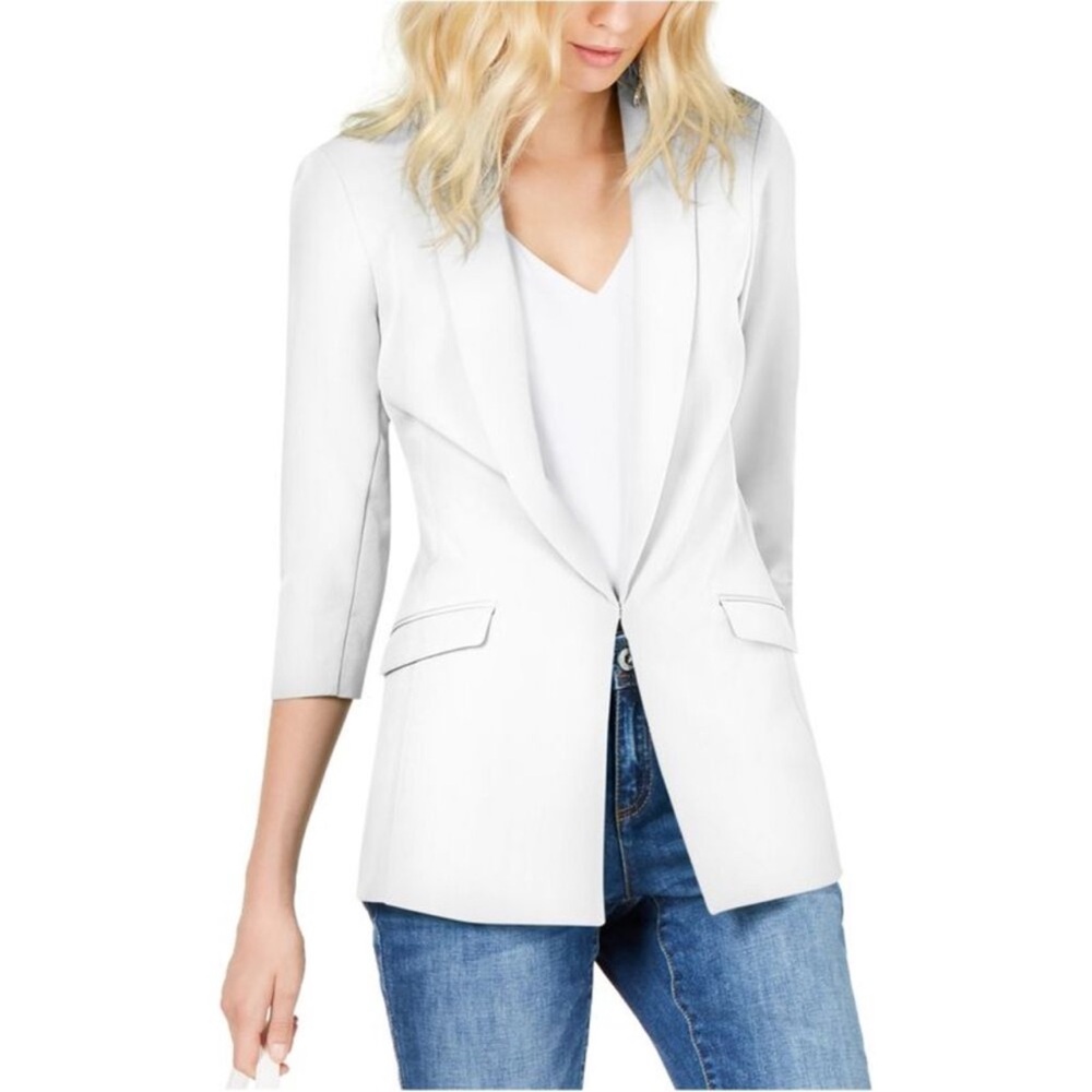 INC International Concepts Women's White Blazer